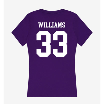 SFA - NCAA Football : Malachi Williams - Women's V-Neck T-Shirt-1
