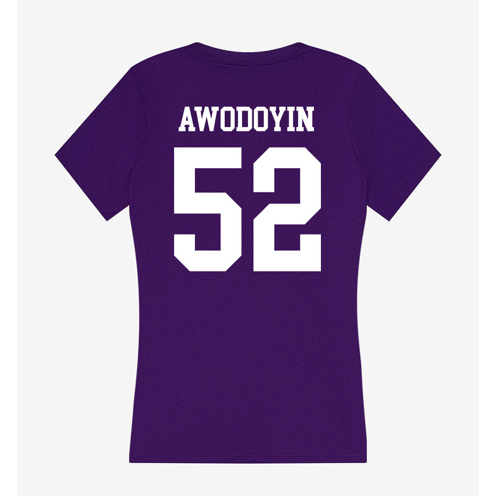 SFA - NCAA Football : Favour Awodoyin - Women's V-Neck T-Shirt-1