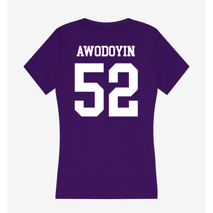 SFA - NCAA Football : Favour Awodoyin - Women's V-Neck T-Shirt-1