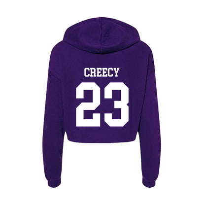 SFA - NCAA Women's Volleyball : Kyanna Creecy - Women's Crop Fleece Hoodie-1