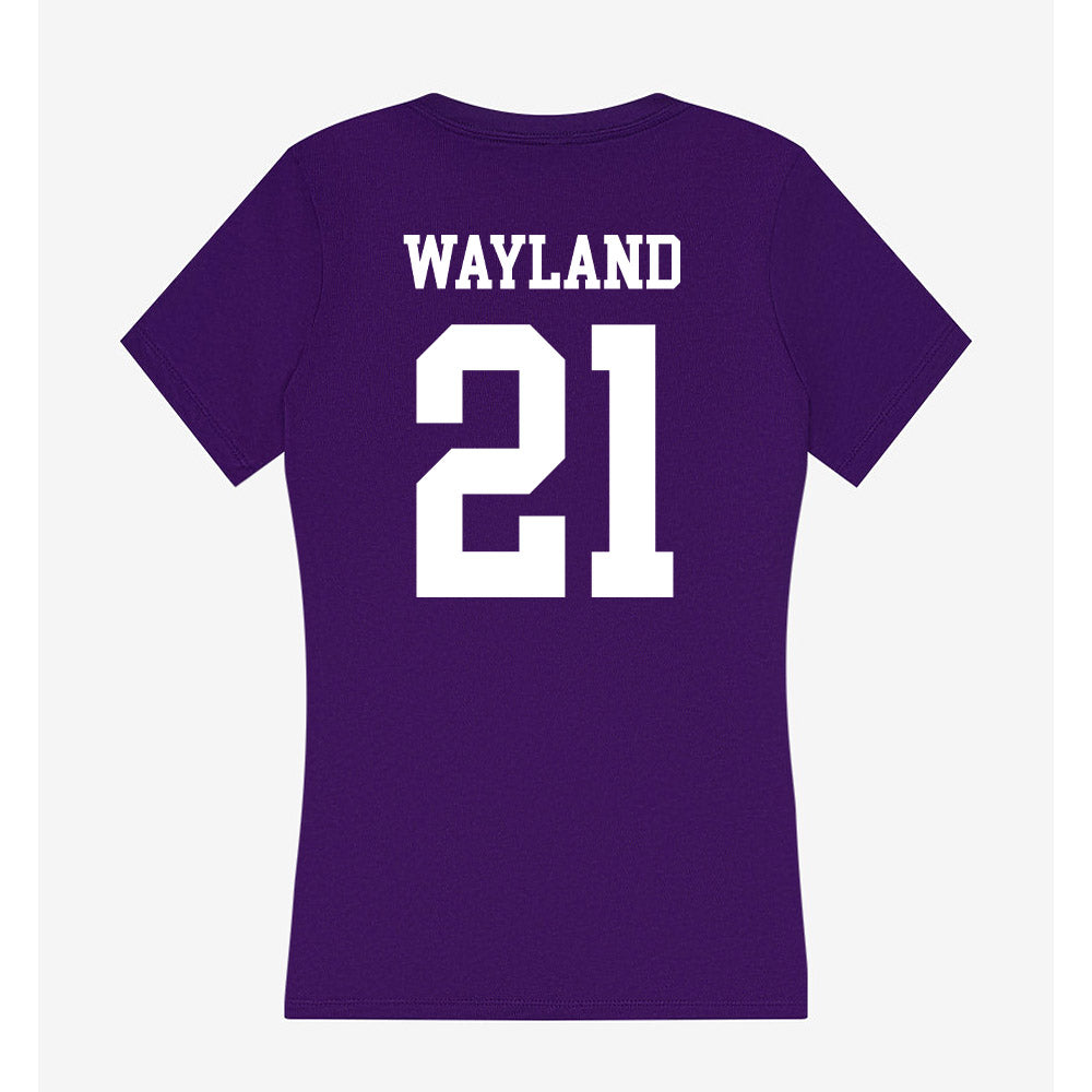 SFA - NCAA Football : Clayton Wayland - Women's V-Neck T-Shirt-1