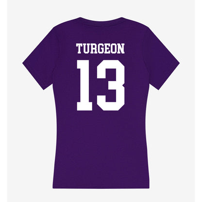 SFA - NCAA Baseball : Dante Turgeon - Women's V-Neck T-Shirt-1