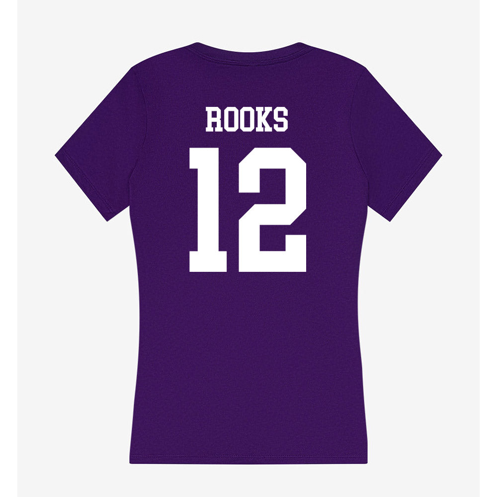 SFA - NCAA Football : Jacob Rooks - Women's V-Neck T-Shirt-1