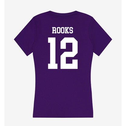 SFA - NCAA Football : Jacob Rooks - Women's V-Neck T-Shirt-1