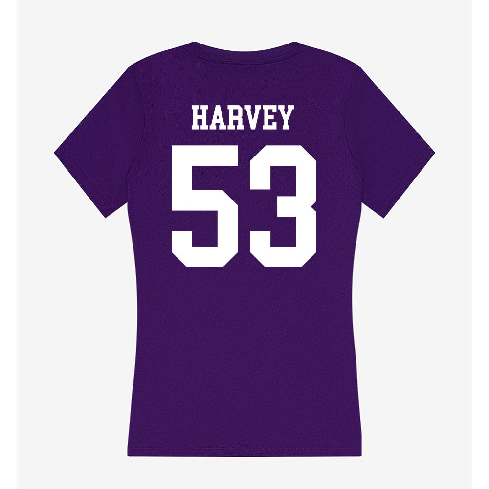 SFA - NCAA Football : Jamiah Harvey - Women's V-Neck T-Shirt-1