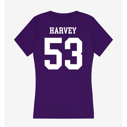 SFA - NCAA Football : Jamiah Harvey - Women's V-Neck T-Shirt-1