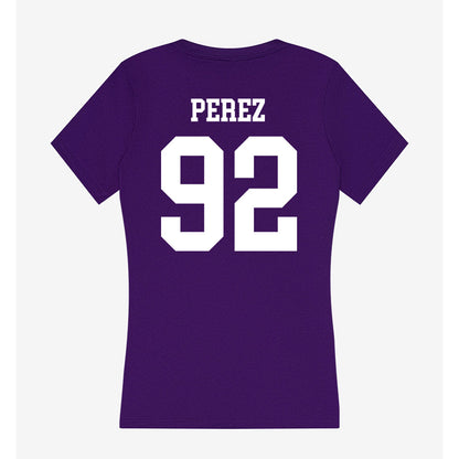 SFA - NCAA Football : Nicholas Perez - Women's V-Neck T-Shirt-1