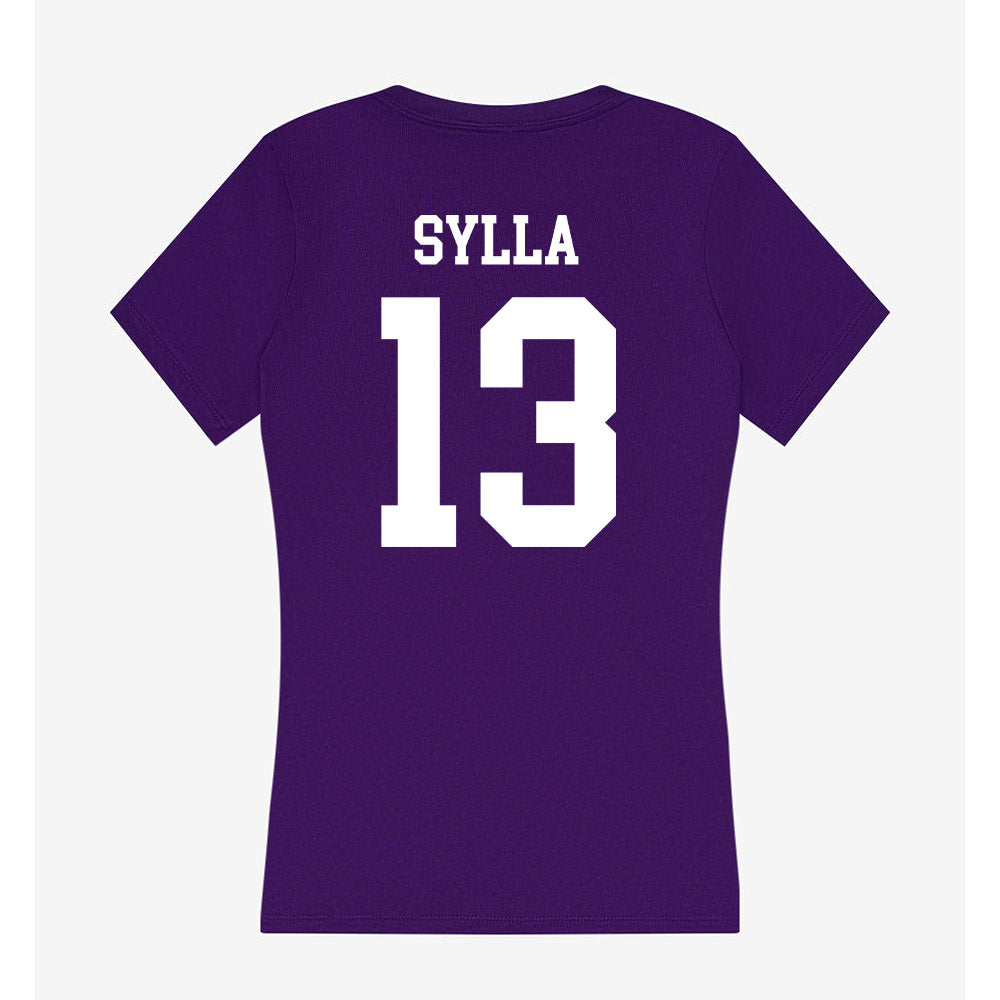 SFA - NCAA Men's Basketball : Thierno Sylla - Women's V-Neck T-Shirt-1
