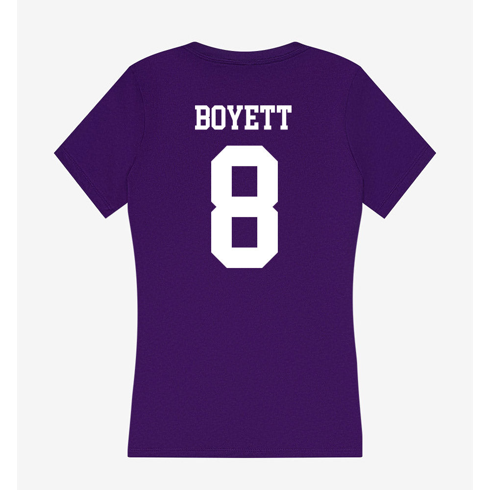 SFA - NCAA Baseball : Reid Boyett - Women's V-Neck T-Shirt-1