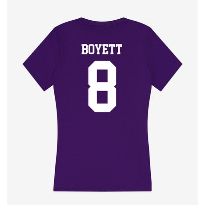 SFA - NCAA Baseball : Reid Boyett - Women's V-Neck T-Shirt-1