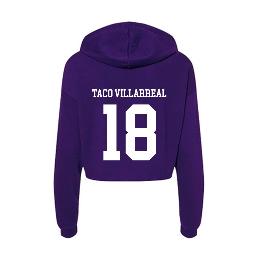 SFA - NCAA Women's Tennis : Antonella Taco Villarreal - Women's Crop Fleece Hoodie-1