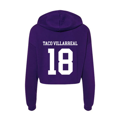 SFA - NCAA Women's Tennis : Antonella Taco Villarreal - Women's Crop Fleece Hoodie-1