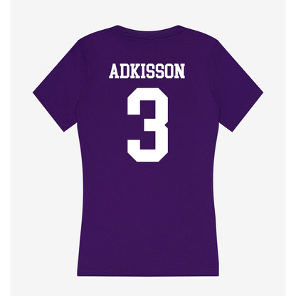 SFA - NCAA Baseball : Ethan Adkisson - Women's V-Neck T-Shirt-1