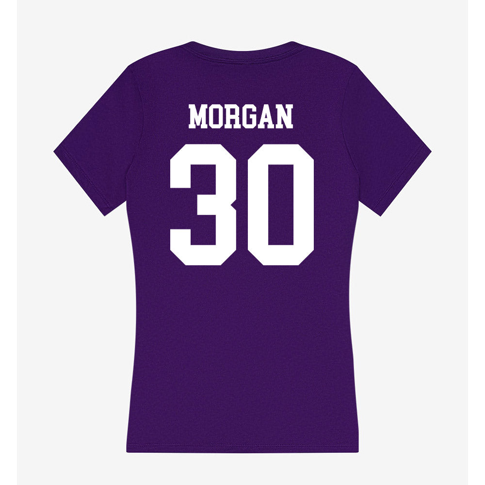 SFA - NCAA Women's Soccer : Ella Morgan - Women's V-Neck T-Shirt-1