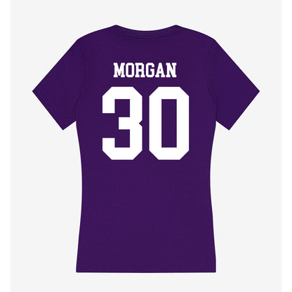 SFA - NCAA Women's Soccer : Ella Morgan - Women's V-Neck T-Shirt-1