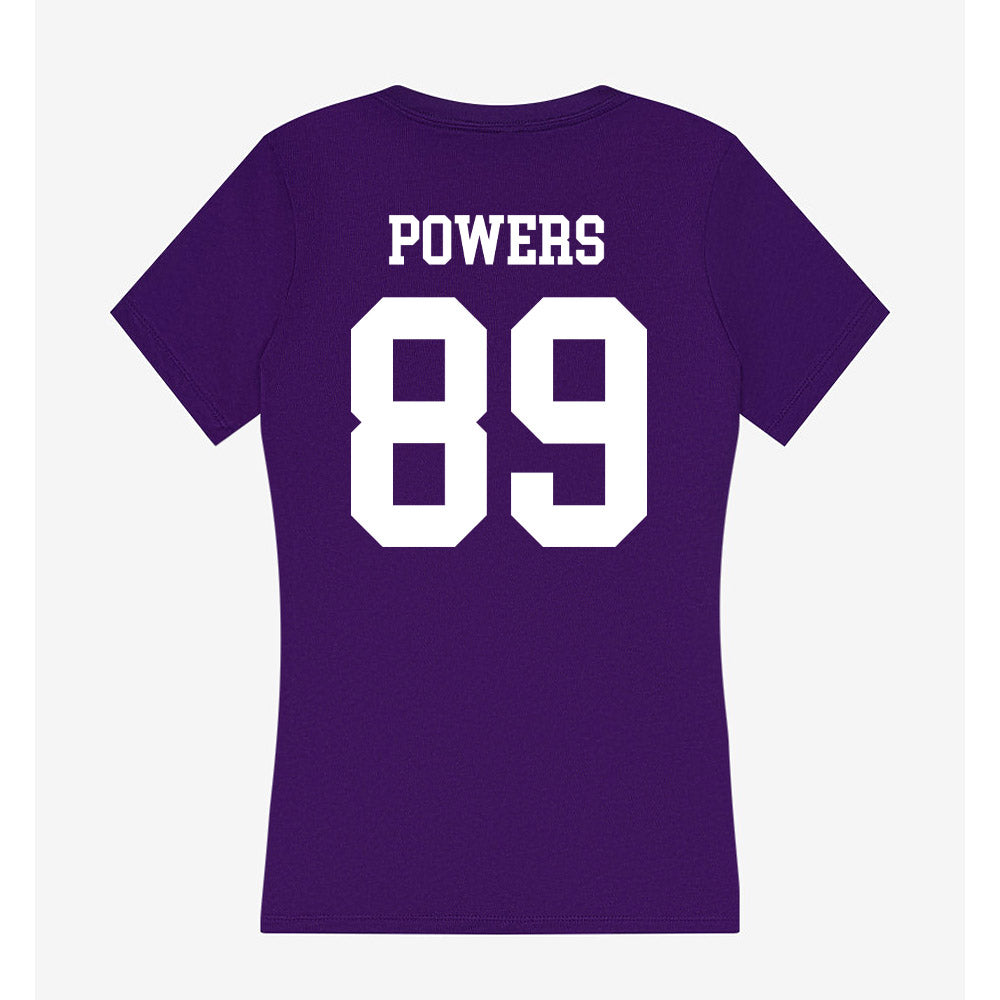 SFA - NCAA Football : Jerrale Powers - Women's V-Neck T-Shirt-1