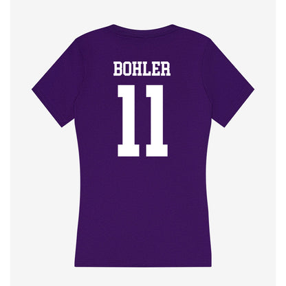 SFA - NCAA Football : Derrick Bohler - Women's V-Neck T-Shirt-1