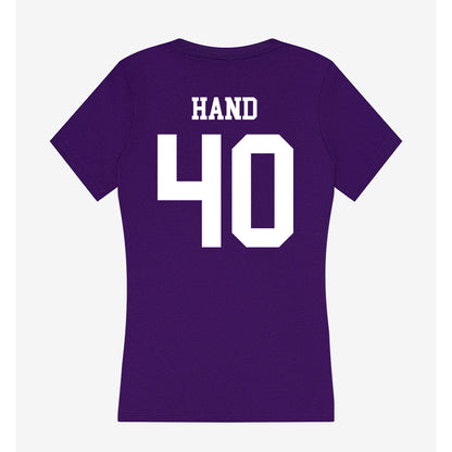 SFA - NCAA Football : Jacob Hand - Women's V-Neck T-Shirt-1