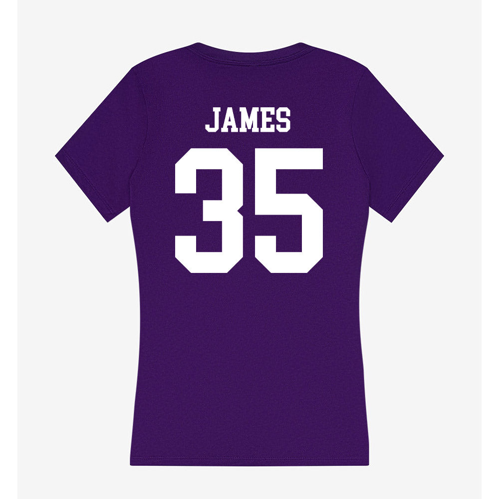 SFA - NCAA Baseball : Jack James - Women's V-Neck T-Shirt-1