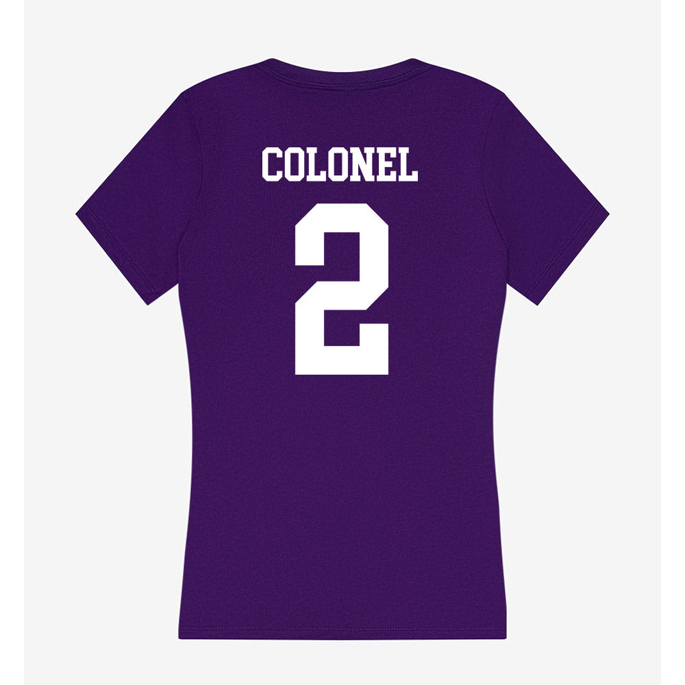 SFA - NCAA Men's Basketball : Jerald Colonel - Women's V-Neck T-Shirt-1