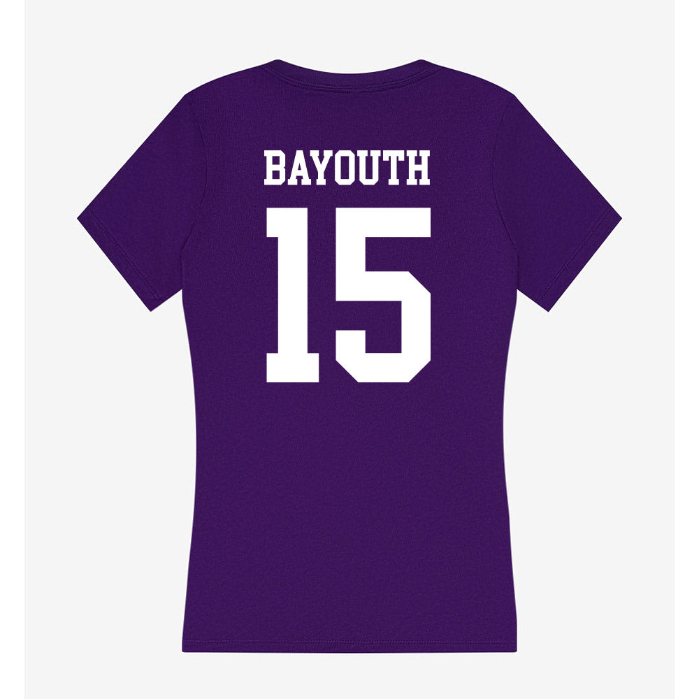 SFA - NCAA Women's Soccer : Alex Bayouth - Women's V-Neck T-Shirt-1