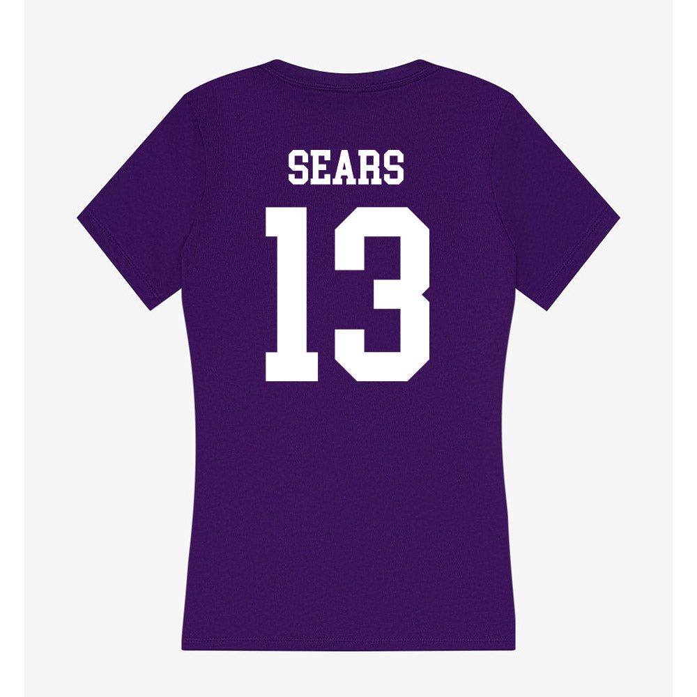 SFA - NCAA Football : Aaron Sears - Women's V-Neck T-Shirt-1