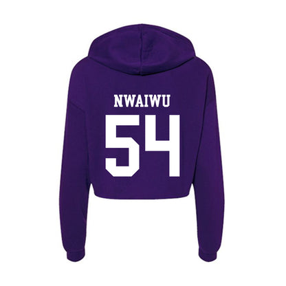 SFA - NCAA Football : Chimdia Nwaiwu - Women's Crop Fleece Hoodie-1