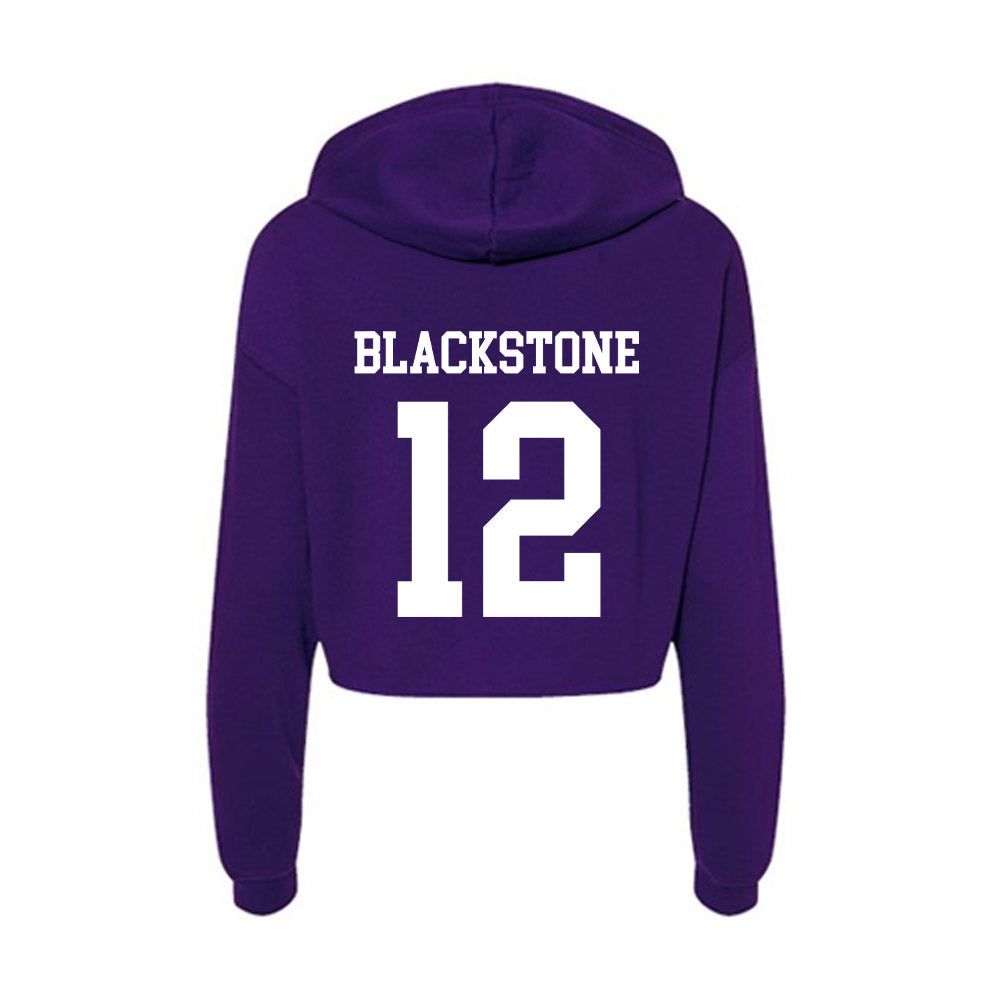 SFA - NCAA Women's Basketball : Faith Blackstone - Women's Crop Fleece Hoodie-1