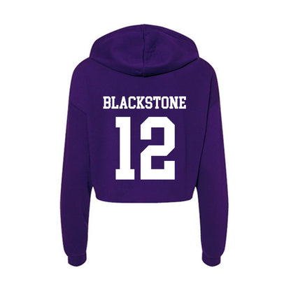 SFA - NCAA Women's Basketball : Faith Blackstone - Women's Crop Fleece Hoodie-1