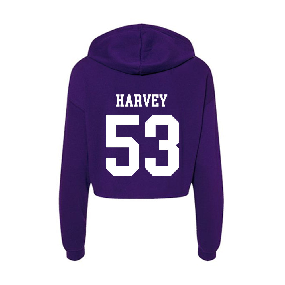 SFA - NCAA Football : Jamiah Harvey - Women's Crop Fleece Hoodie-1
