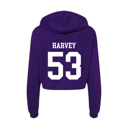 SFA - NCAA Football : Jamiah Harvey - Women's Crop Fleece Hoodie-1