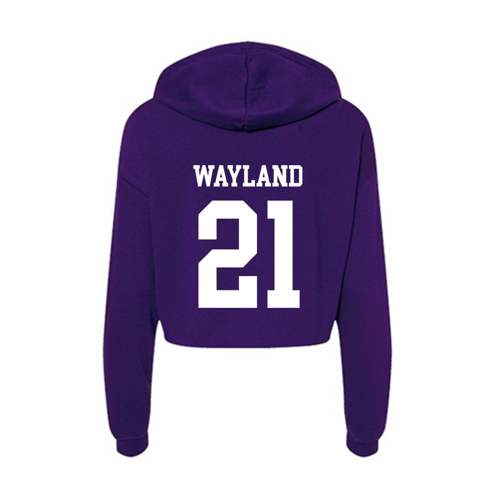 SFA - NCAA Football : Clayton Wayland - Women's Crop Fleece Hoodie-1