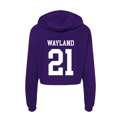 SFA - NCAA Football : Clayton Wayland - Women's Crop Fleece Hoodie-1