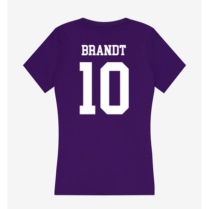 SFA - NCAA Women's Soccer : Avery Brandt - Women's V-Neck T-Shirt-1