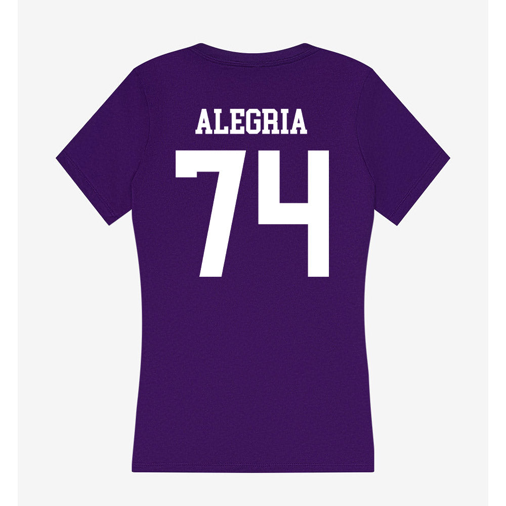 SFA - NCAA Football : Giovanny Alegria - Women's V-Neck T-Shirt-1