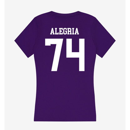 SFA - NCAA Football : Giovanny Alegria - Women's V-Neck T-Shirt-1