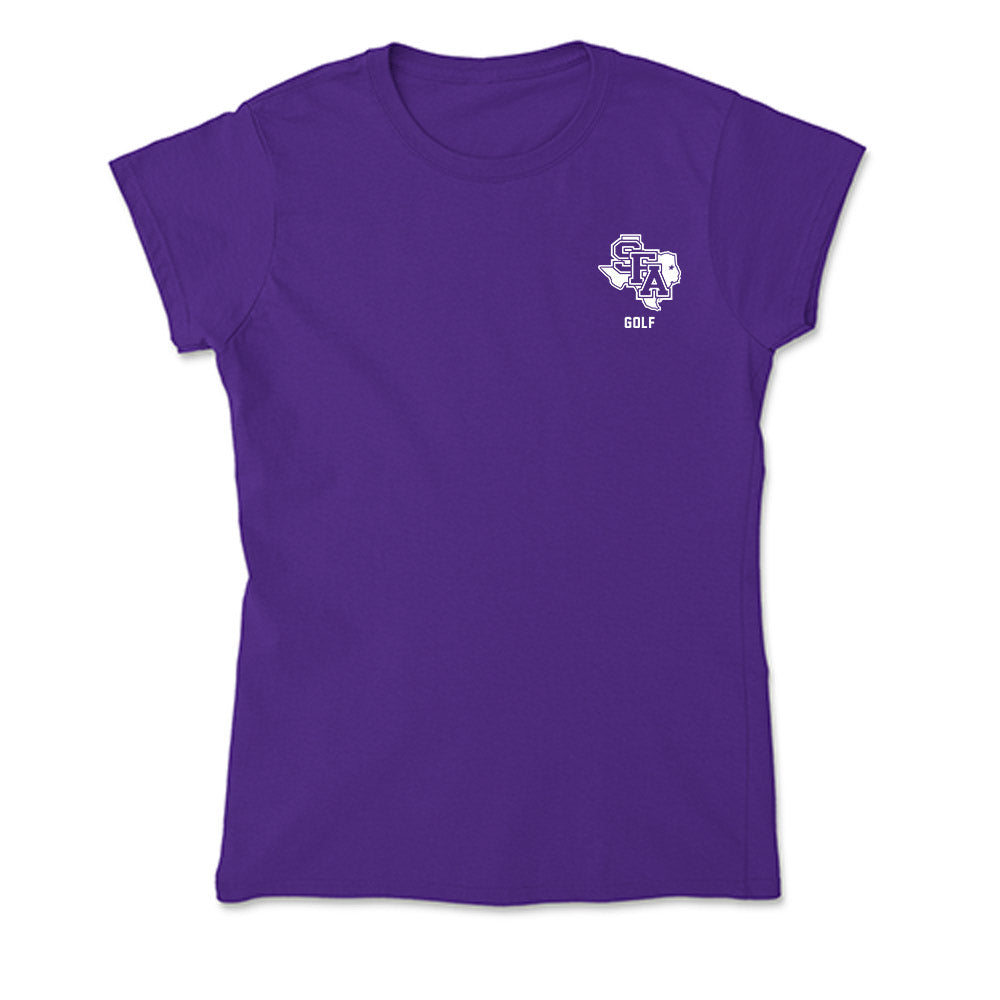 SFA - NCAA Men's Golf : Braden Bergman - Soft Style Women’s T-Shirt-0