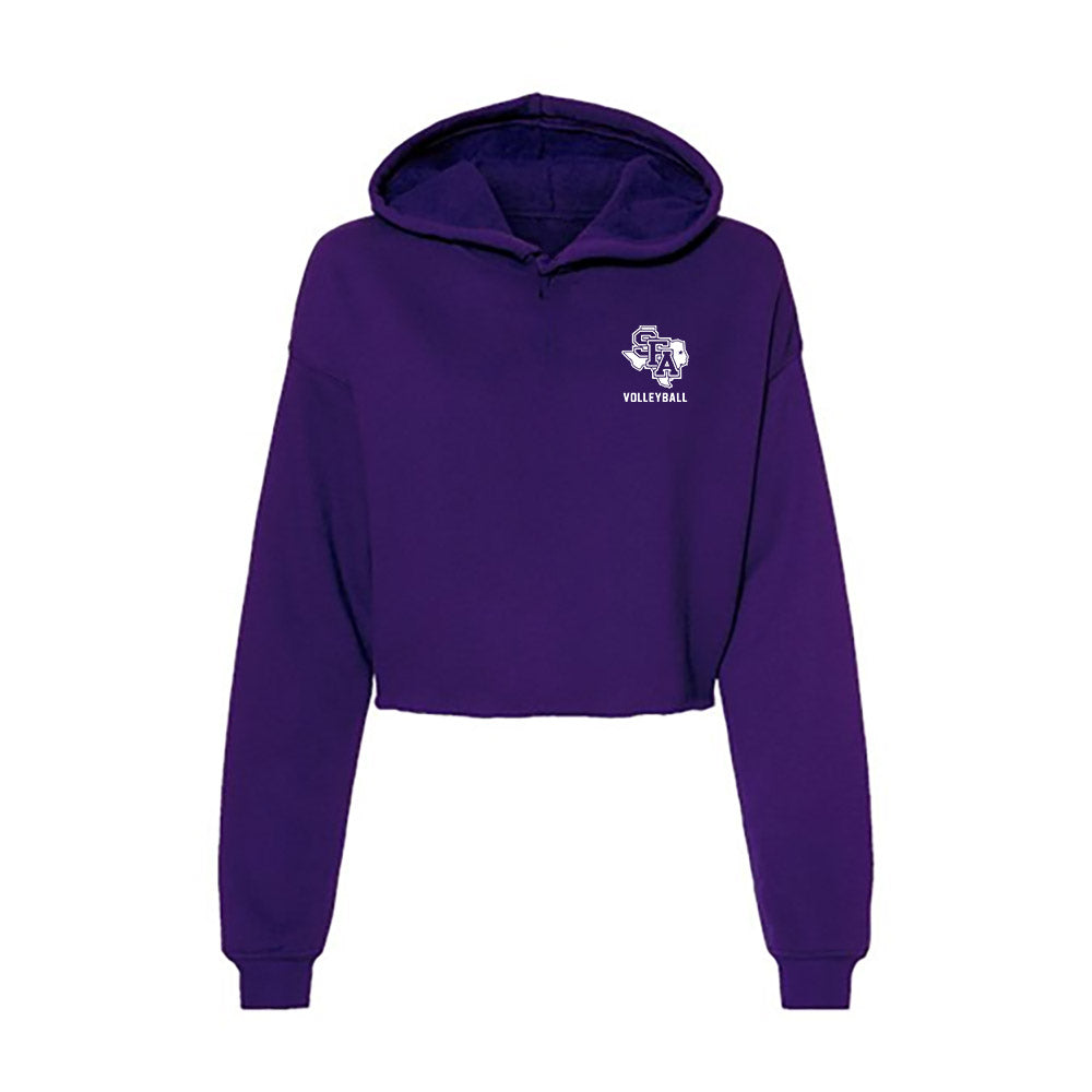 SFA - NCAA Women's Volleyball : Kennedy Jones - Women's Crop Fleece Hoodie-0
