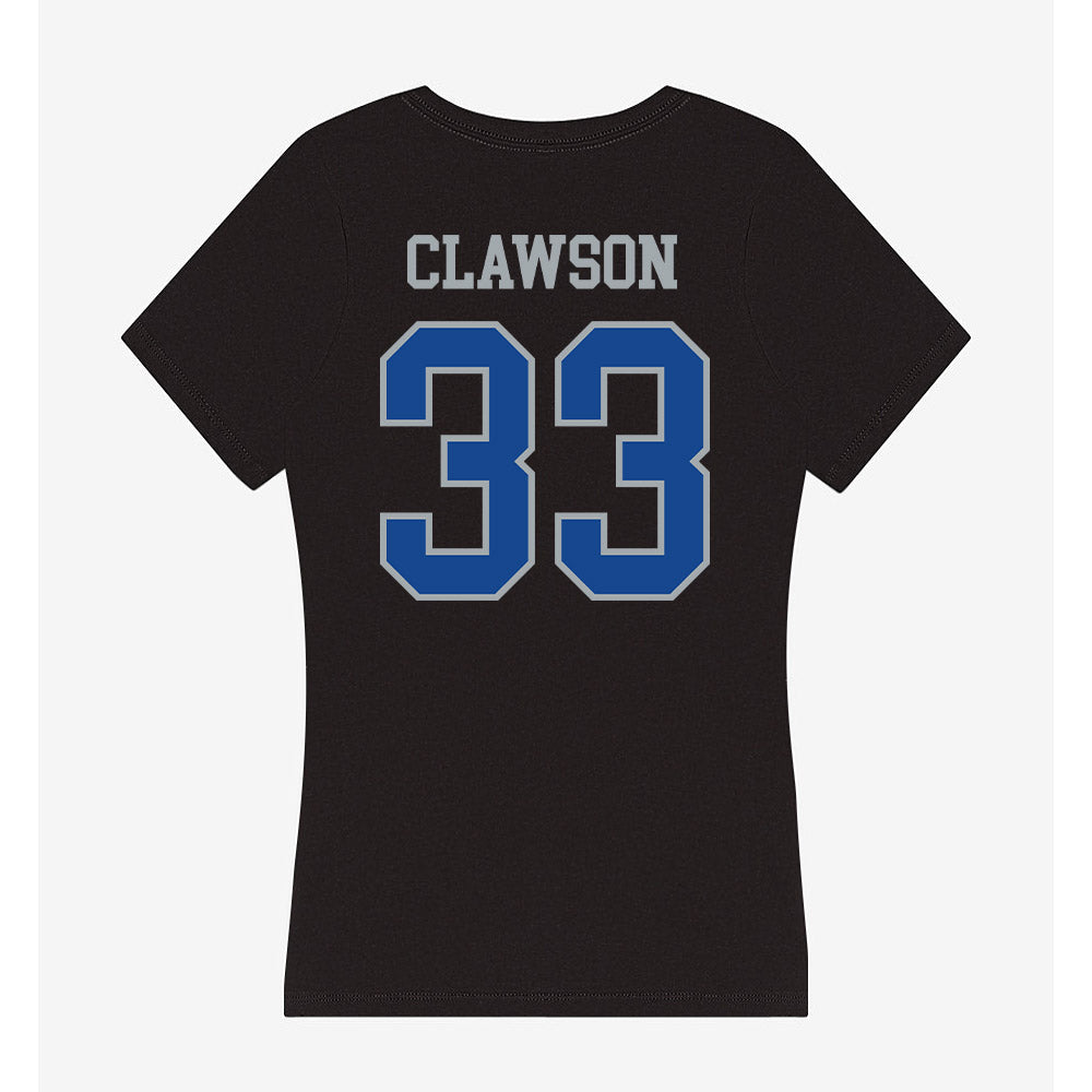 CNU - NCAA Football : Charlie Clawson - Women's V-Neck T-Shirt-1