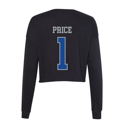 CNU - NCAA Women's Volleyball : Kensie Price - Women's Cropped Crew Fleece-1