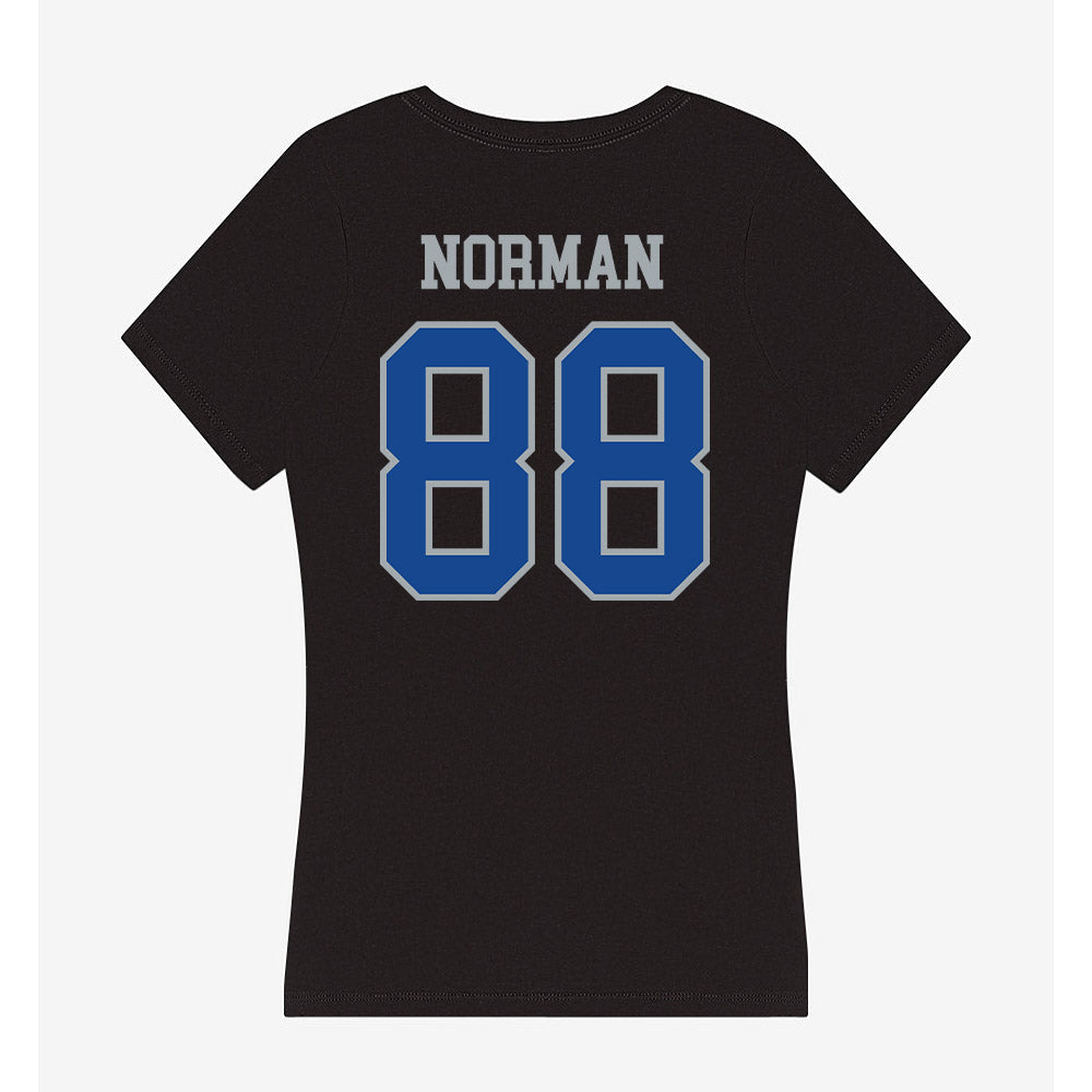 CNU - NCAA Football : Deven Norman - Women's V-Neck T-Shirt-1