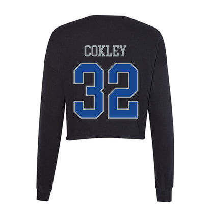 CNU - NCAA Football : Jordan Cokley - Women's Cropped Crew Fleece-1