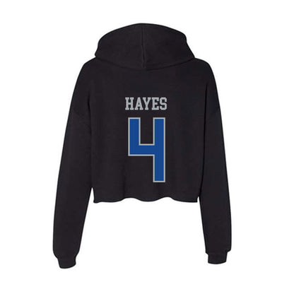 CNU - NCAA Football : Trey Hayes - Women's Crop Fleece Hoodie-1