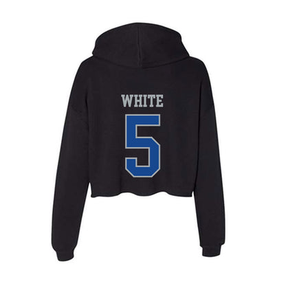 CNU - NCAA Football : Gunner White - Women's Crop Fleece Hoodie-1