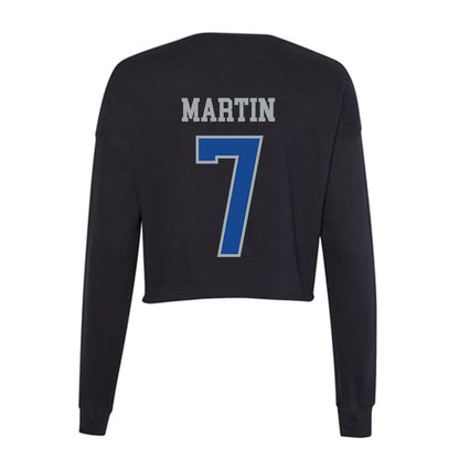 CNU - NCAA Football : Noah Martin - Women's Cropped Crew Fleece-1