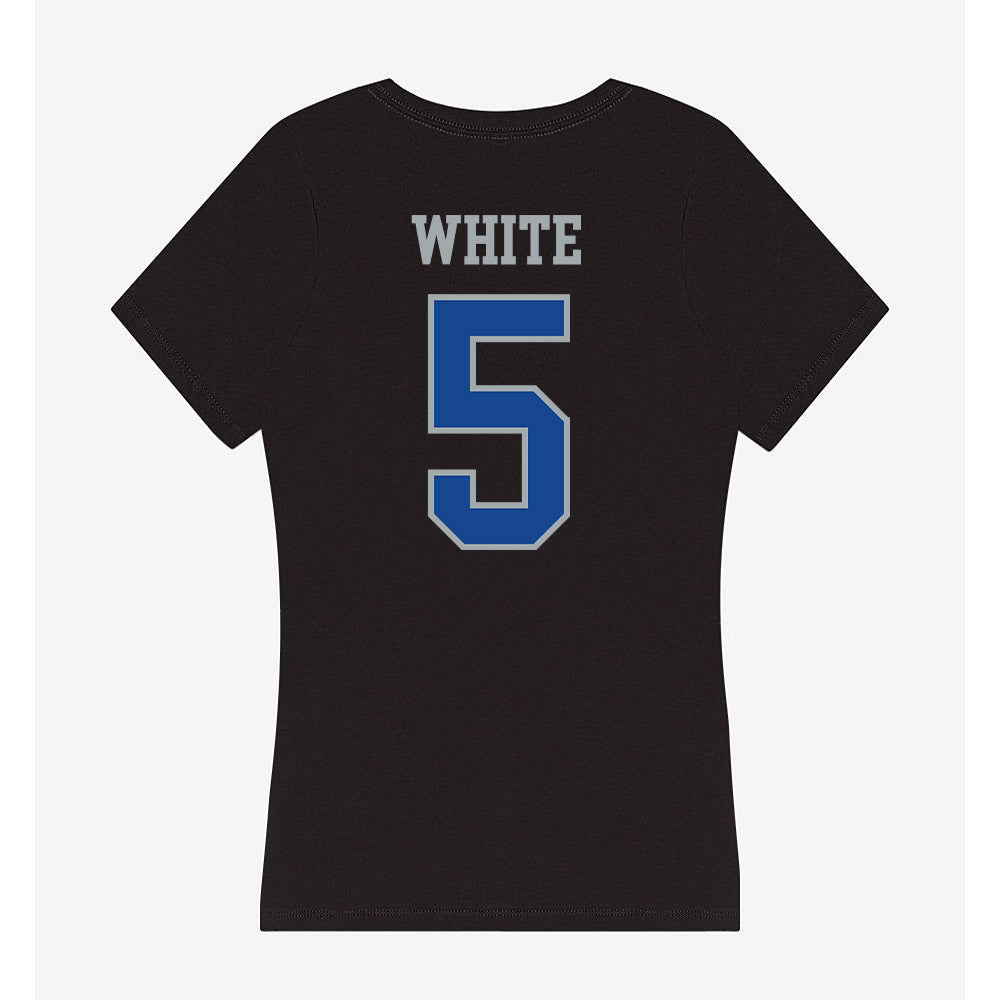 CNU - NCAA Football : Gunner White - Women's V-Neck T-Shirt-1