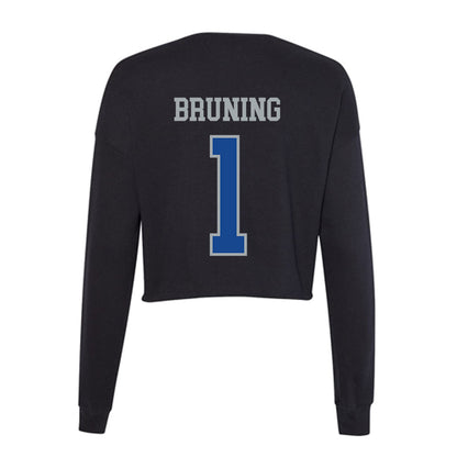 CNU - NCAA Football : Masi Bruning - Women's Cropped Crew Fleece-1