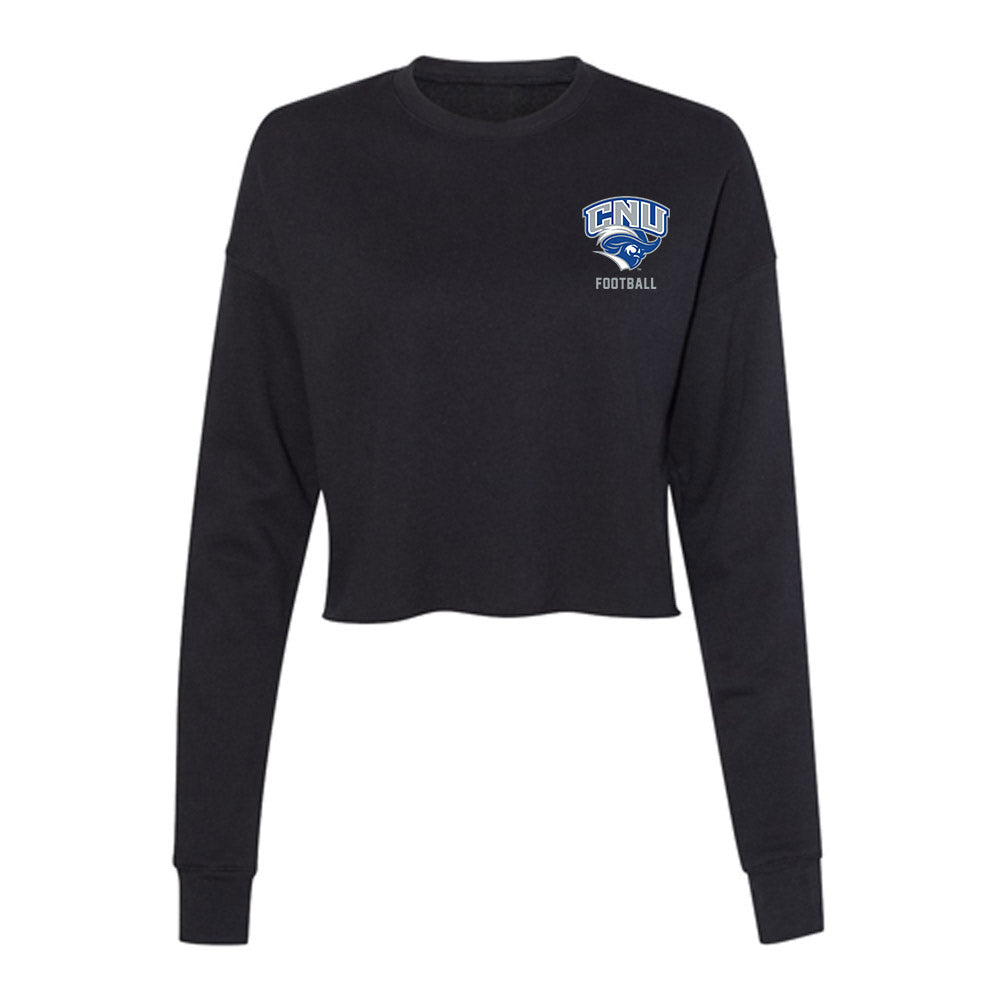 CNU - NCAA Football : Gunner White - Women's Cropped Crew Fleece-0