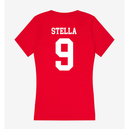 Tampa - NCAA Baseball : Joe Stella - Women's V-Neck T-Shirt-1