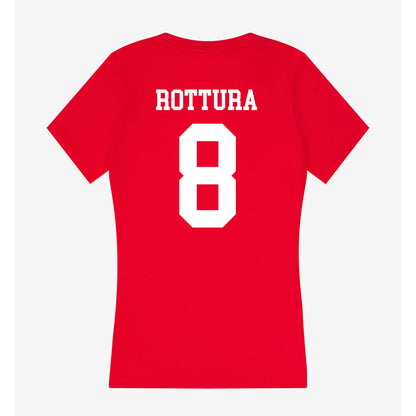Tampa - NCAA Men's Lacrosse : Dom Rottura - Women's V-Neck T-Shirt-1